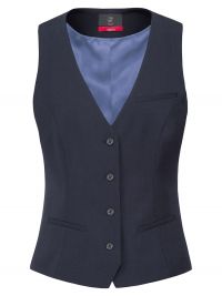 Business Weste Damen Dunkelblau Regular Fit mit Stoffrücken und Taschen für Büro, Verkauf & Messen